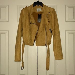 Nasty Gal Crop Moto Jacket